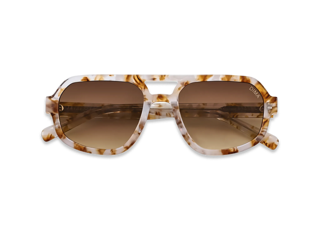 Dima Sunglasses Naomi Brown Pearl Frame Brown Gradient Lens 2