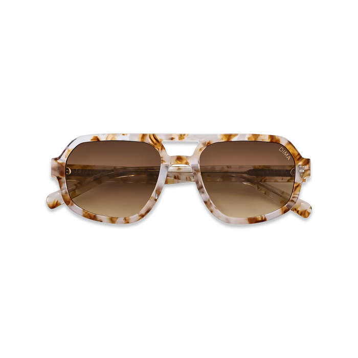 Dima Sunglasses Naomi Brown Pearl Frame Brown Gradient Lens 2