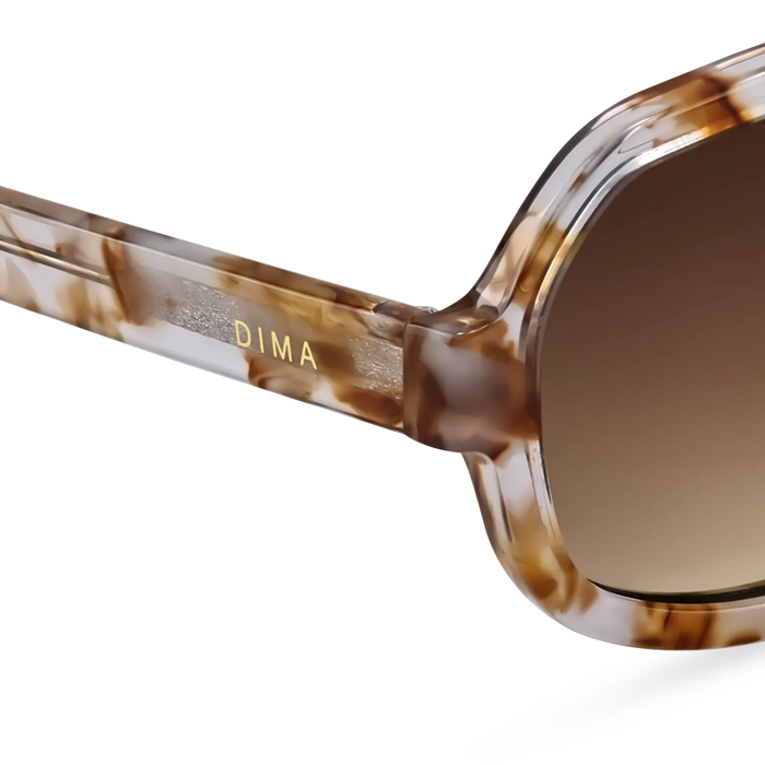 Dima Sunglasses Naomi Brown Pearl Frame Brown Gradient Lens 5