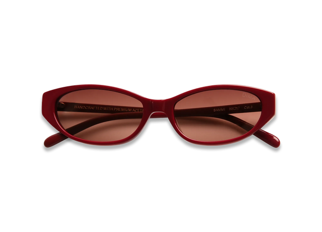 Dima Sunglasses Sammi Burgundy Frame Wine Gradient Lens 2