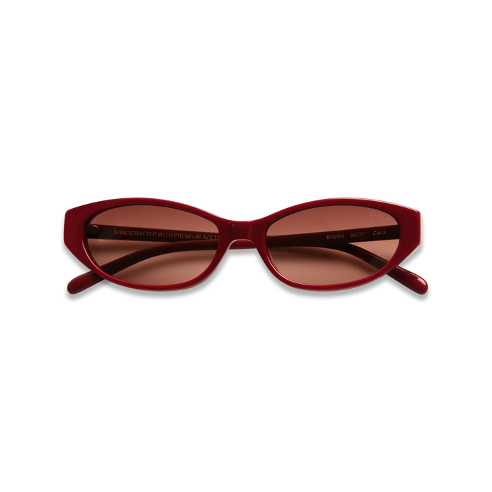 Dima Sunglasses Sammi Burgundy Frame Wine Gradient Lens 2