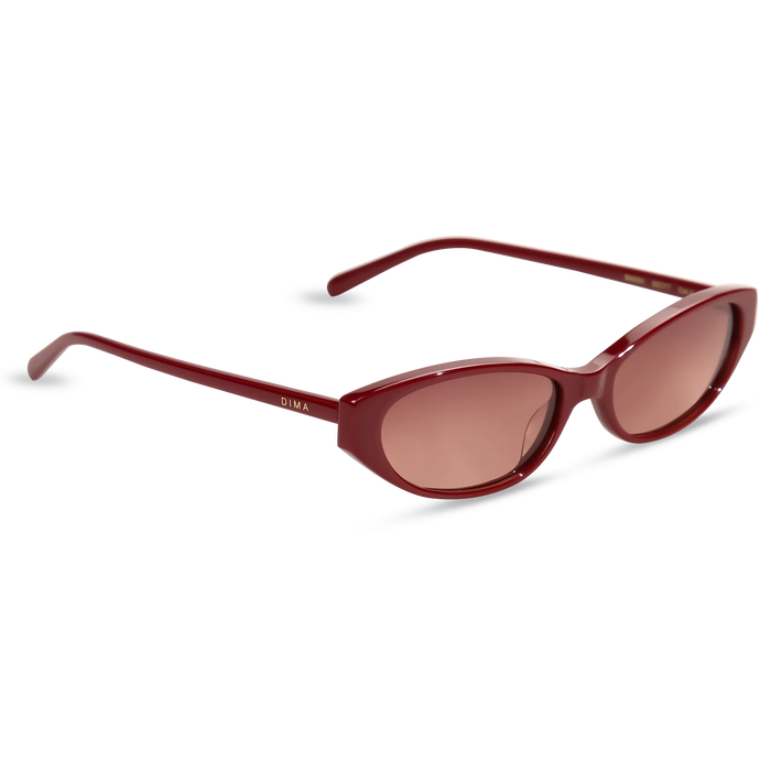 Dima Sunglasses Sammi Burgundy Frame Wine Gradient Lens 3