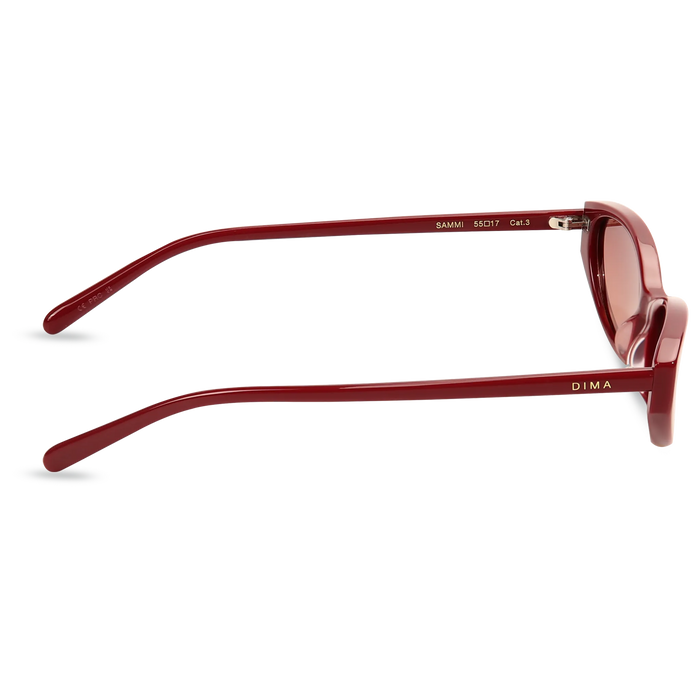 Dima Sunglasses Sammi Burgundy Frame Wine Gradient Lens 4