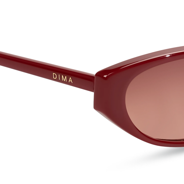 Dima Sunglasses Sammi Burgundy Frame Wine Gradient Lens 5
