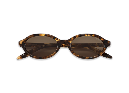 Dima Sunglasses Tess Dark Amber Tortoise Frame Brown Lens 2