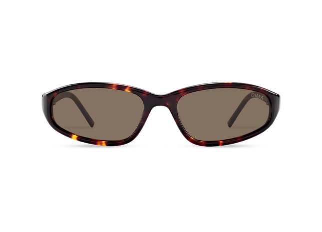Dima Sunglasses Verve Dark Tortoise Frame Brown Lens 1