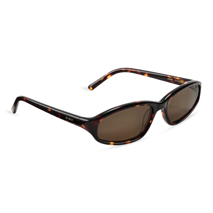 Dima Sunglasses Verve Dark Tortoise Frame Brown Lens 3