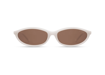  Dina milky white frame brown lens 1