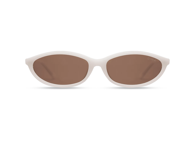  Dina milky white frame brown lens 1