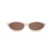  Dina milky white frame brown lens 1