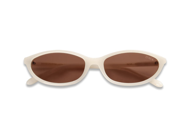  Dina milky white frame brown lens 2