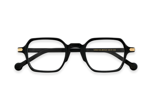 Eden Black Men's Square Glasses 1