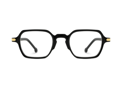 Eden Black Men's Square Glasses 2