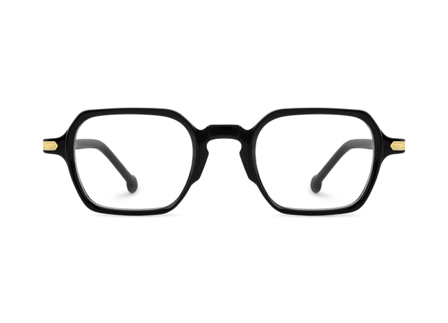 Eden Black Men's Square Glasses 2