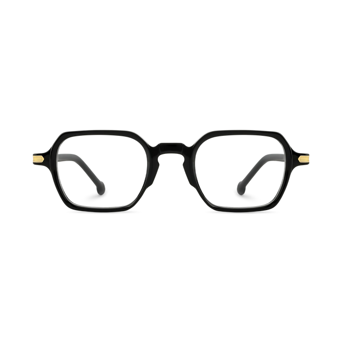 Eden Black Men's Square Glasses 2