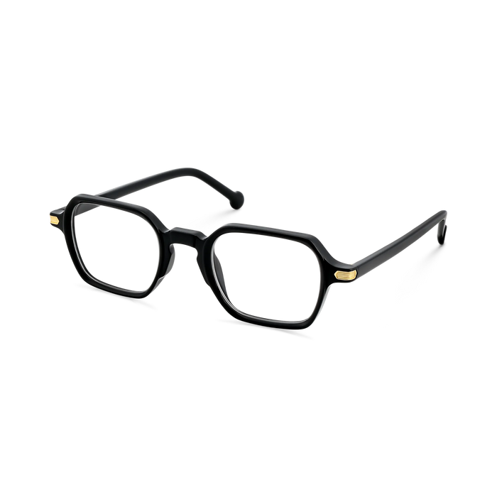 Eden Black Men's Square Glasses 3