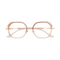 Ellie Purple Gradient/Gold Square Glasses-Front view 1