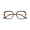 Ellie Tortoise/Gold Square Glasses-Front view 1