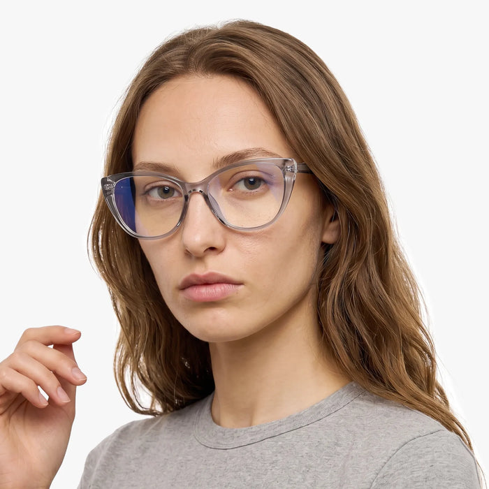 Eydology Aaron Transparent Grey Glasses 3
