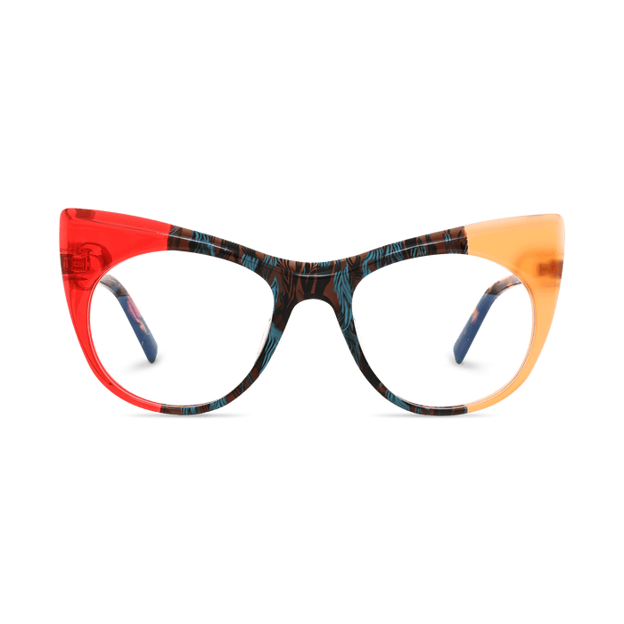 Eydology Aarya Orange Eyewear 1