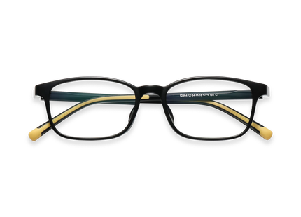 Eydology Addie Black w Yellow Kids Glasses 1