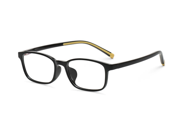 Eydology Addie Black w Yellow Kids Glasses 3