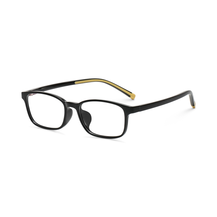 Eydology Addie Black w Yellow Kids Glasses 3