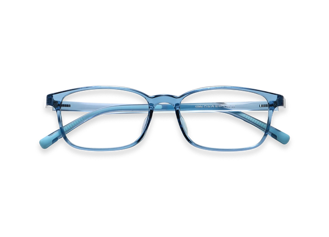Eydology Addie Crystal Blue Kids Glasses 1