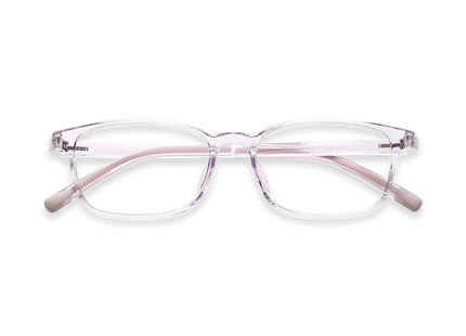 Eydology Addie Crystal Light Purple Kids Glasses 1