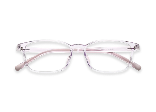 Eydology Addie Crystal Light Purple Kids Glasses 1