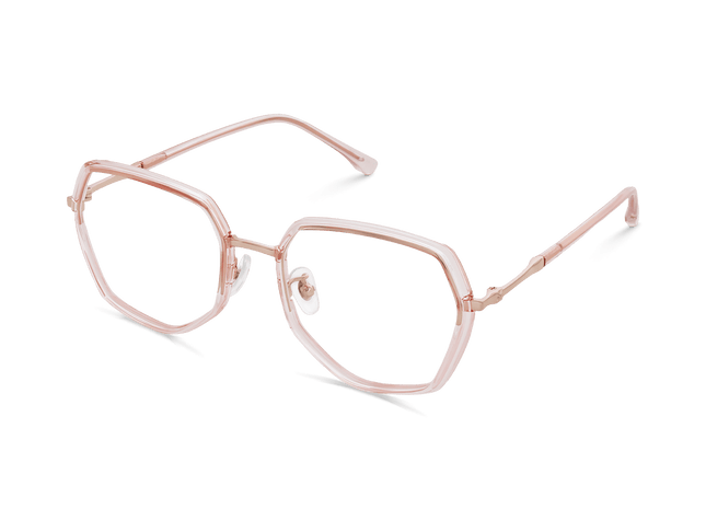 Eydology Addilynn Crystal Light Pink/Rose Gold Glasses 3