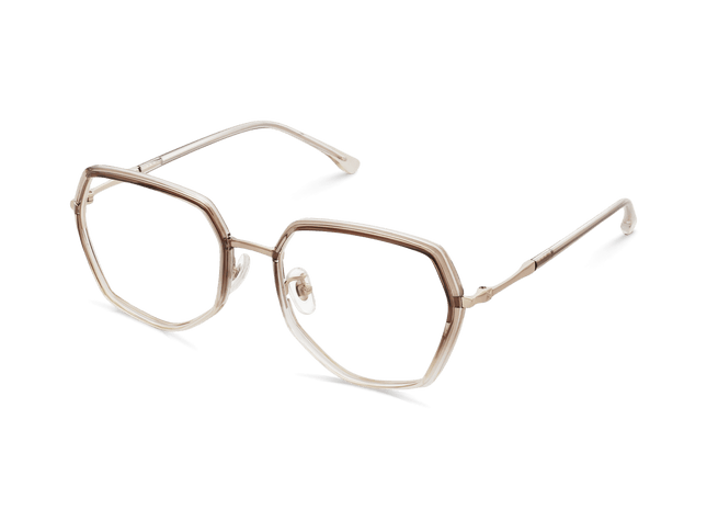 Eydology Addilynn Gradient Brown/Light Gold Glasses 3