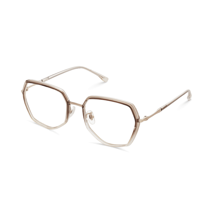 Eydology Addilynn Gradient Brown/Light Gold Glasses 3