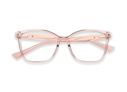 Eydology Adriel Transparent Pink Glasses 1