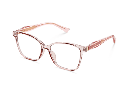 Eydology Adriel Transparent Pink Glasses 3