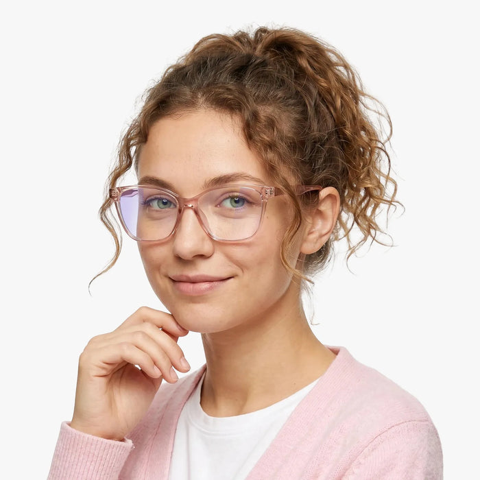 Eydology Adriel Transparent Pink Glasses 4