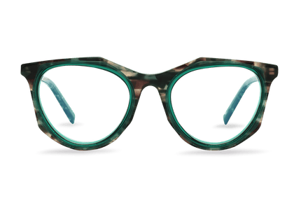 Eydology Aiden Clear Green Glasses 1