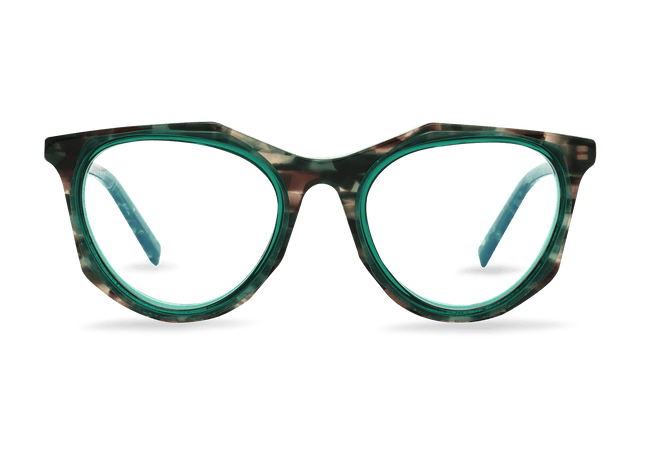 Eydology Aiden Clear Green Glasses 1