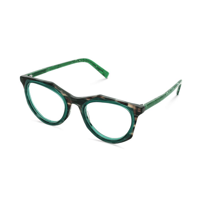 Eydology Aiden Clear Green Glasses 2