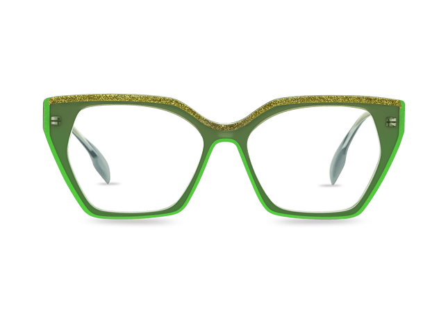 Eydology Aila Green Glasses 1