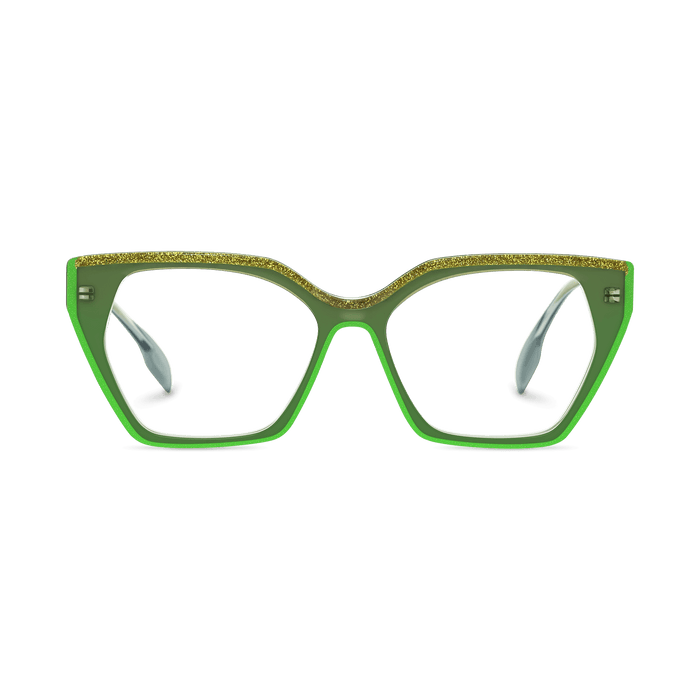 Eydology Aila Green Glasses 1