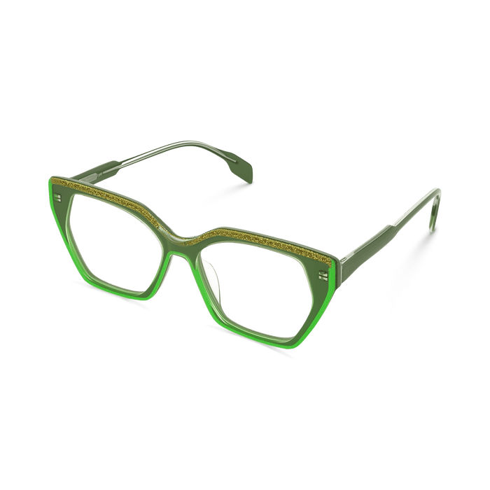 Eydology Aila Green Glasses 2
