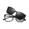 Eydology Ainsley Black/Polarized Grey Lens Clip on Sunglasses 1