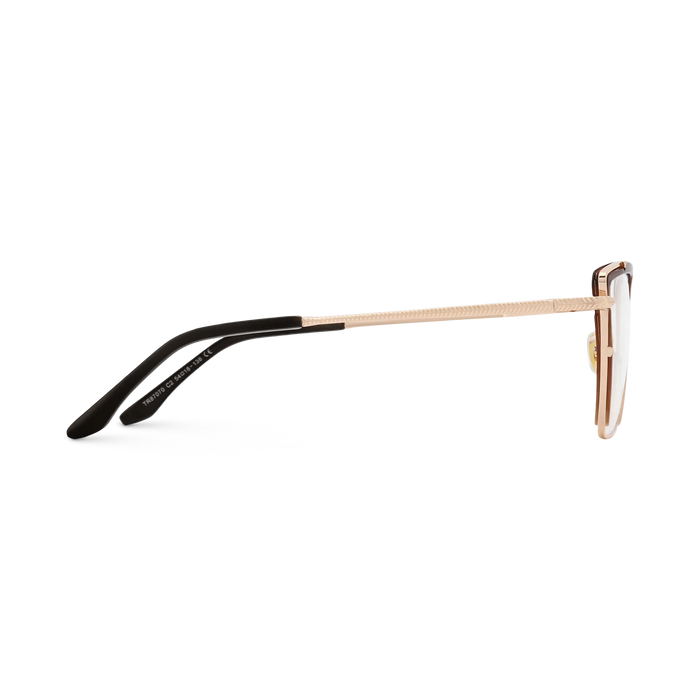 Eydology Alaina Gold/Brown Cat Eye Glasses 4