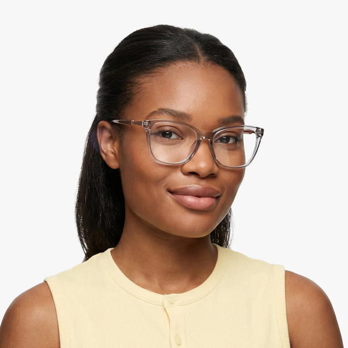 Eydology Alanna Transparent Grey Glasses 4