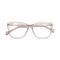 Eydology Alanna Transparent Pink Glasses 1