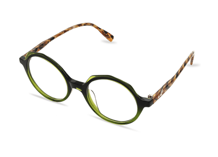 Eydology Alaya Olive Glasses 2