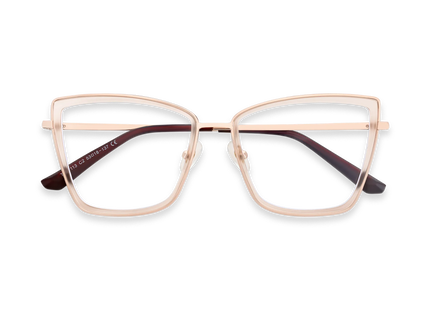 Eydology Alayna Champagne Women's Cat Eye Glasses 1