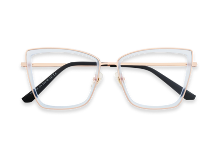 Eydology Alayna Light Blue Women's Cat Eye Glasses 1