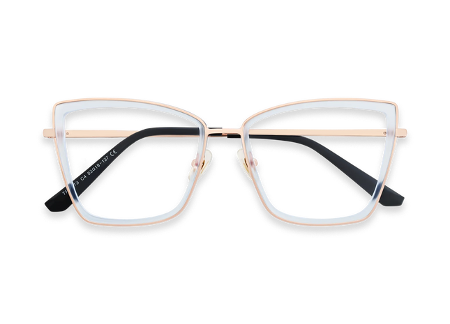 Eydology Alayna Light Blue Women's Cat Eye Glasses 1